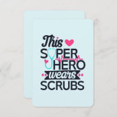 Funny Nursing Superhero Sprichwort Vielen Dank Einladung (Vorne/Hinten)