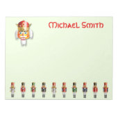 Funny Nutcracker Army Notizblock (Vorderseite)
