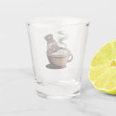 Funny Nutcracker auf einem Matcha Bathub Weihnacht Schnapsglas (Rückseite)