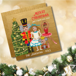 Funny Nutcracker Clara Ballerina Mouse King Feiertagskarte