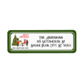 Funny Nutcracker Familie von fünf grünen Weihnacht (Vorne)