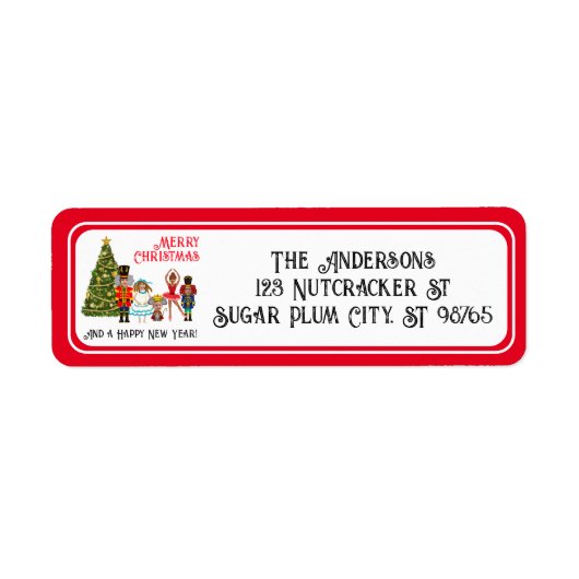 Funny Nutcracker Familie von fünf roten Weihnachte (Vorne)