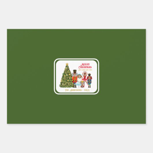 Funny Nutcracker Family Geschenkpapier Set (Vorderseite 2)