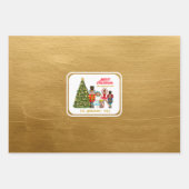 Funny Nutcracker Family Geschenkpapier Set (Vorderseite)
