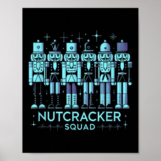 Funny Nutcracker Men Women Nutcrackers Xmas Poster (Vorne)