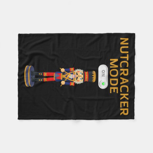 Funny Nutcracker Shirt Christmas Nutcracker Mode O Fleecedecke (Vorderseite (Horizontal))