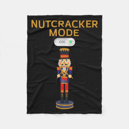Funny Nutcracker Shirt Christmas Nutcracker Mode O Fleecedecke (Vorderseite)
