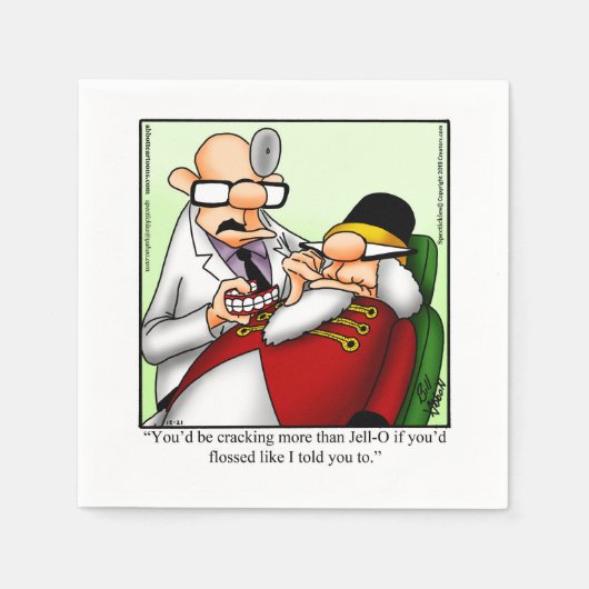 Funny Nutcracker Spaß Party Napkins Serviette (Vorderseite)