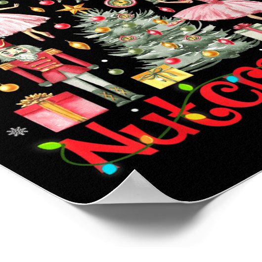 Funny Nutcracker Squad Weihnachtsbaum 2024 Men Wom Poster (Ecke)