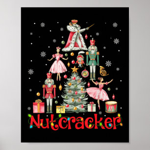 Funny Nutcracker Squad Weihnachtsbaum 2024 Men Wom Poster
