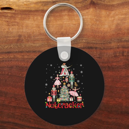 Funny Nutcracker Squad Weihnachtsbaum 2024 Men Wom Schlüsselanhänger (Vorderseite)