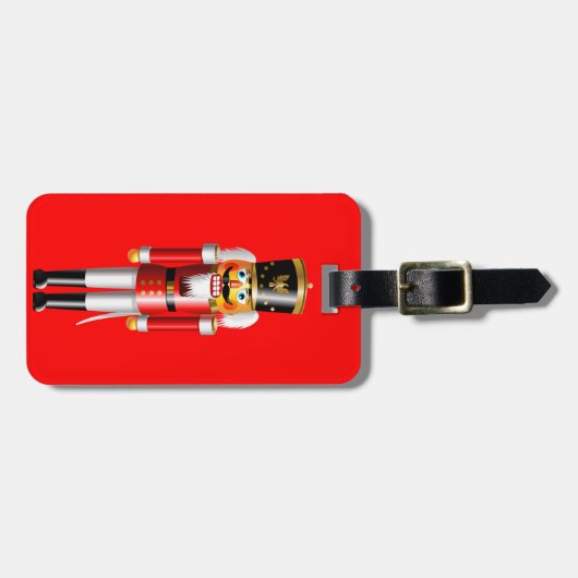 Funny Nutcracker Toy Soldier Gepäckanhänger (Vorderseite horizontal)