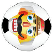 Funny Nutcracker Toy Soldier mit gepunktetem Schnu Fußball (Gedreht)