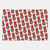 Funny Nutcracker Weihnachten Geschenkpapier Set (Vorderseite 2)