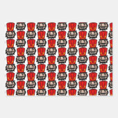 Funny Nutcracker Weihnachten Geschenkpapier Set (Vorderseite)