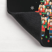 Funny Nutcracker Weihnachtsbaum Xmas Männer Frauen Mousepad (Ecke)
