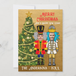 Funny Nutcrackers ergänzen Ihr Gesicht frohe Weihn Feiertagskarte