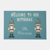 Funny Nuthouse Nutcracker Custom Christmas Fußmatte (Vorderseite)