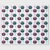 Funny Nuts or No Nuts Pink & Blue Gender Reveal Geschenkpapier (Flach)