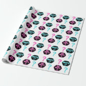 Funny Nuts or No Nuts Pink & Blue Gender Reveal Geschenkpapier (Ungerollt)