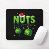 Funny Nuts Santa Hat Christmas Xmas Men Women Mousepad (Mit Mouse)