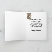 Funny, Nutty Friend Birthday Squirrel Card Karte (Innenseite)
