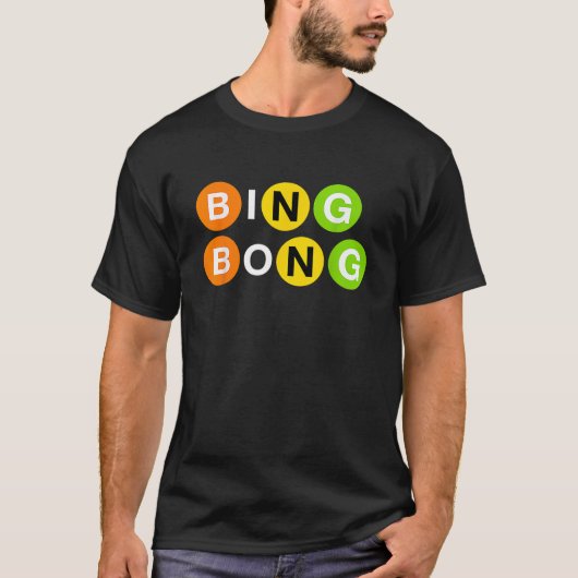 Funny NYC U-Bahn Bing Bong Kundgebung T Shirt (Vorderseite)