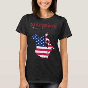 Funny O Canada 51. Staat Trump Canada Meme Americ T-Shirt