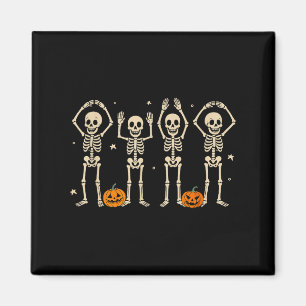 Funny O-h-i-o Staat Skeleton Ohio Halloween Vintag Magnet