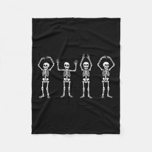 Funny O-h-i-o Staat Skeleton Ohio Vintag Hallowee Fleecedecke