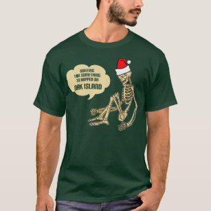 Funny Oak Insel Schatzsucher Skeleton Geschenke T-Shirt