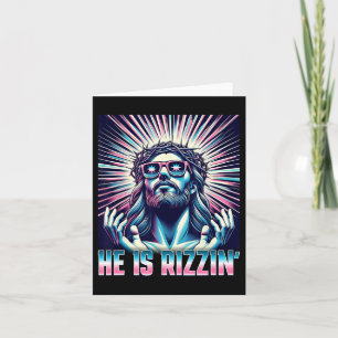 Funny Oaster Auferstehung Rizz Meme Er ist Rizzin  Karte
