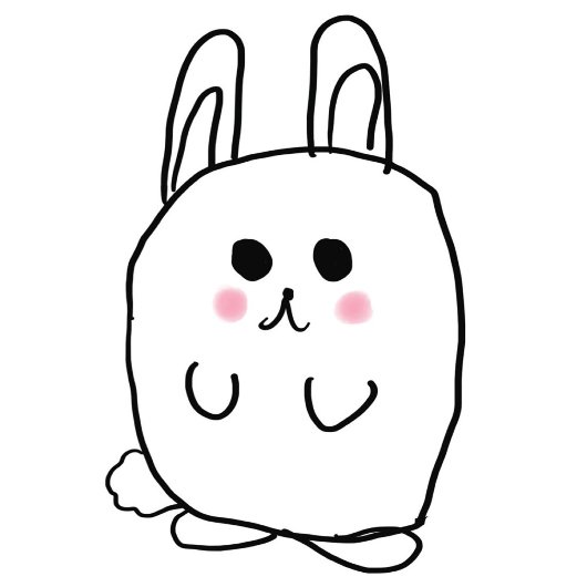 Funny Oaster Bunny Cartoon Lila Weißrosa Niedlich Pappteller