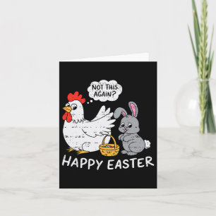 Funny Oaster Bunny Chicken Nicht wieder Boys Girls Karte
