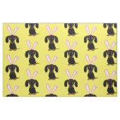 Funny Oaster Bunny Dog Black and Tan Dackel Stoff (Fat Quarter (45,7 x 55,9 cm))