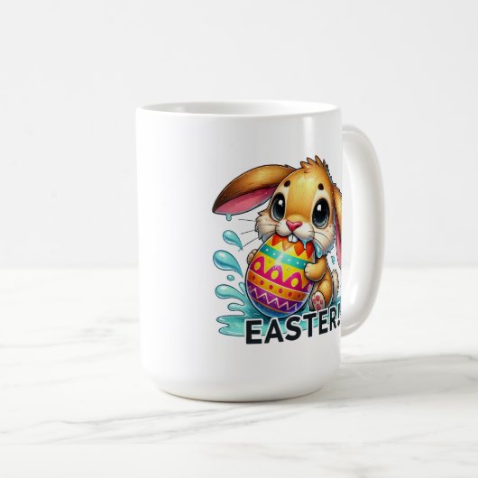 Funny Oaster Bunny Kaffeetasse (VorderseiteRechts)
