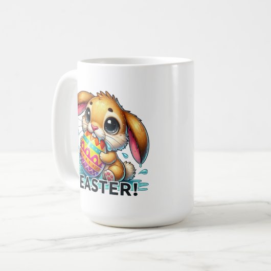 Funny Oaster Bunny Kaffeetasse (Vorderseite Links)