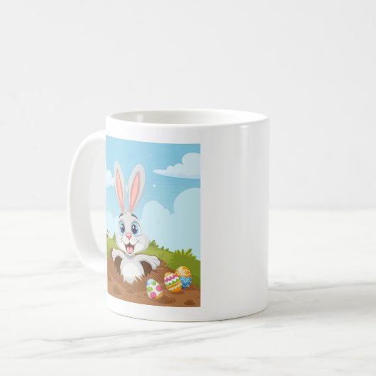 Funny Oaster Bunny Rabbit Kaffeetasse (Vorderseite Links)