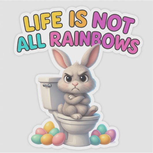 Funny Oaster Bunny Sticker (Vorderseite)