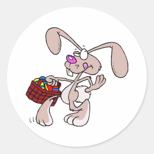 Funny Oaster Bunny Sticker (Vorderseite)