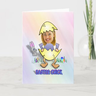 Funny Oaster Card: Add-A-Head Shot™ Osterkick Feiertagskarte