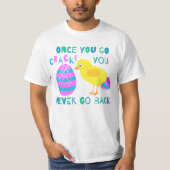 Funny Oaster Chick Egg Cartoon Spaß T-Shirt (Vorderseite)