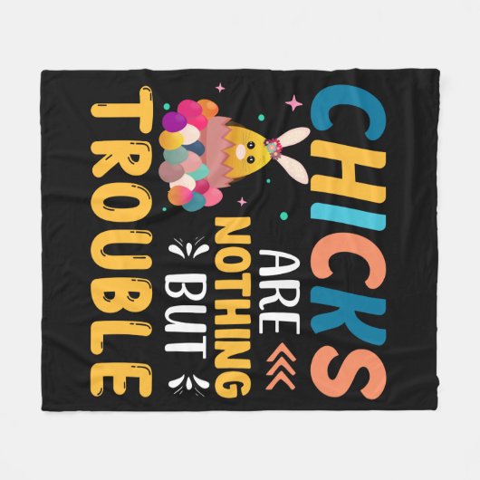 Funny Oaster Chips sind nichts als Ärger Fleecedecke (Vorderseite (Horizontal))