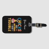 Funny Oaster Chips sind nichts als Ärger Gepäckanhänger (Vorderseite (Horizontal))