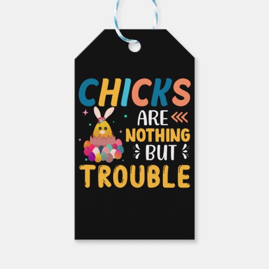 Funny Oaster Chips sind nichts als Ärger Geschenkanhänger (Vorderseite)