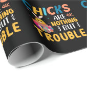 Funny Oaster Chips sind nichts als Ärger Geschenkpapier (Rolleneckpunkt)