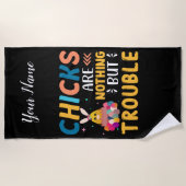 Funny Oaster Chips sind nichts als Ärger Strandtuch (Vorderseite)