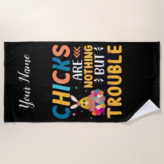 Funny Oaster Chips sind nichts als Ärger Strandtuch (Vorderseite)