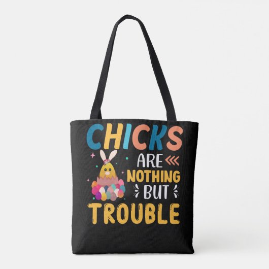 Funny Oaster Chips sind nichts als Ärger Tasche (Rückseite)