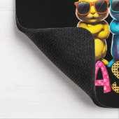 Funny Oaster Cool Bunnies Happy Osterkids Mousepad (Ecke)
